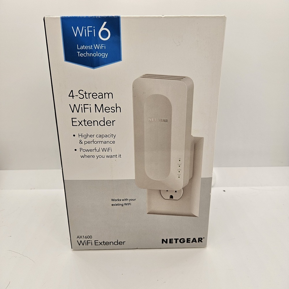 NETGEAR AX1600 WiFi 6 Mesh Range Extender EAX11v2 Dual-Band Gigabit‎
